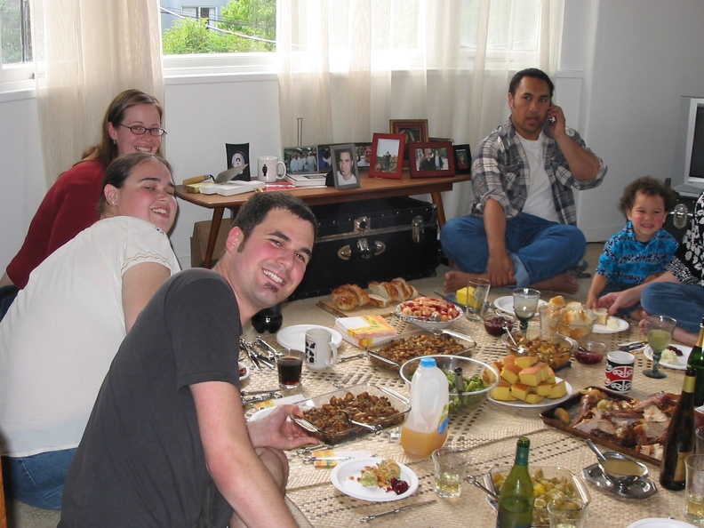 Thanksgiving again: Judah, Me, Meegan, Misa, and Mote