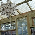 looking to top of atrium, star lamp pictured.